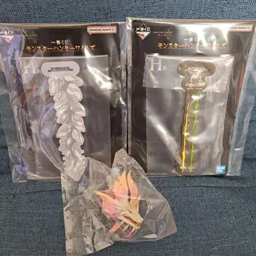 제일복권 몬스터 헌터 와일즈 C상 몬스터 헤드 마그넷 H상 2점