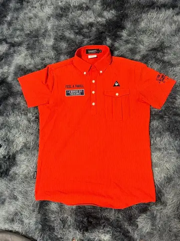 르꼬끄 스포르티브 골프 셔츠 M 오렌지