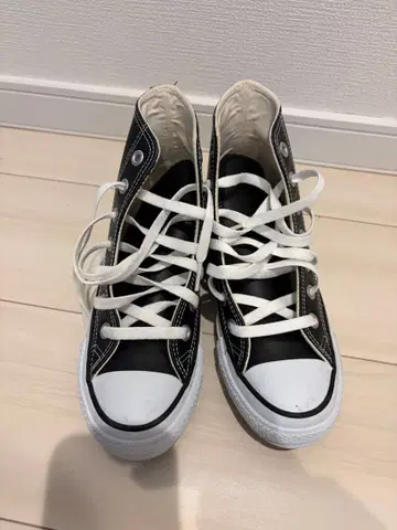 가죽 컨버스 올스타 블랙 하이컷