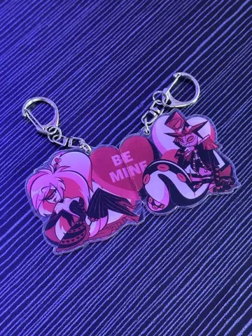 해즈빈 호텔 발렌타인 한정판 아크릴 키링