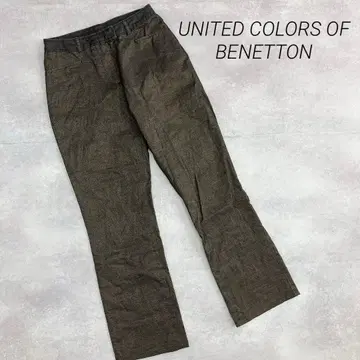 새상품급 베네통 글리터 팬츠 반짝이는 스키니 팬츠 이탈리아 L