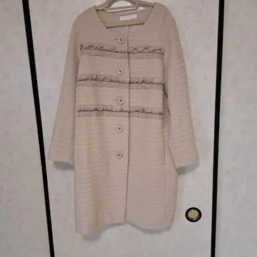 PINK HOUSE 베이지 노카라 코트