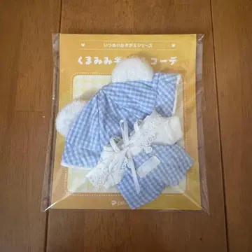 이츠누이 옷갈아입히기 시리즈 곰귀 체크 코디 라이트 블루