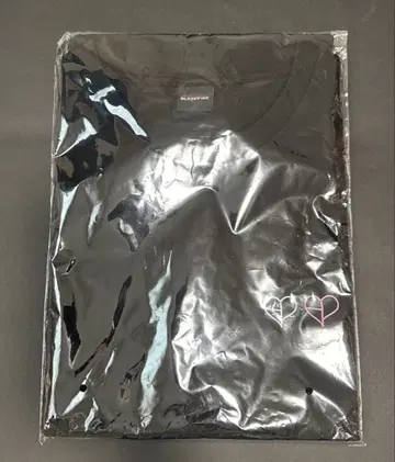 BLACKPINK 더블 하트 로고 티셔츠 L 사이즈