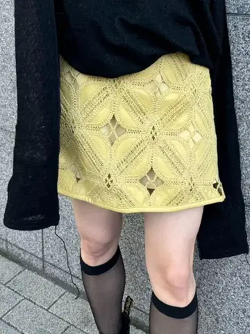 AMERI SYNTHETIC LEATHER CUT WORK SKIRT S