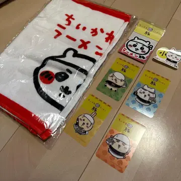 치이카와 (먼작귀) 라멘 돈 타월 스티커 덤 포함 클리어 카드