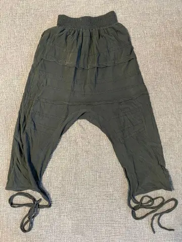 DEMOBAZA 데모바자 사루엘 팬츠 차콜 계열 여성용