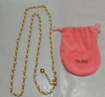 PINK HOUSE 펄 목걸이 약 120cm