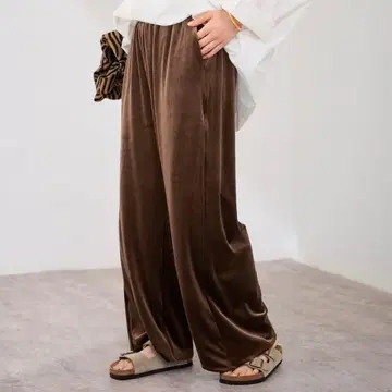 프레임워크 그레이 코드 벨로아 팬츠 이지 팬츠 와이드 팬츠