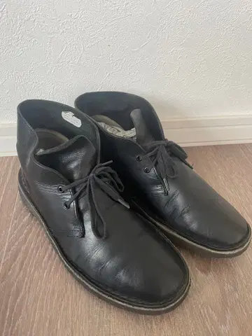 클락스 데저트 부츠 처카 부츠 GB6.5 US7 블랙 가죽