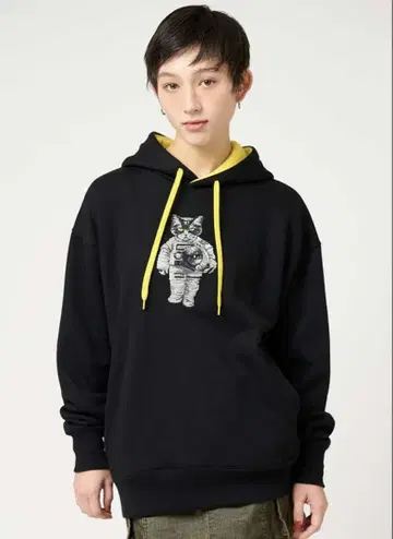 그라니프 아스트로캣 자수 후드티 M