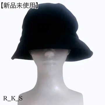 [ 미사용 새상품 ] 헌팅 캡 햇 모자 울풍 펠트풍 블랙