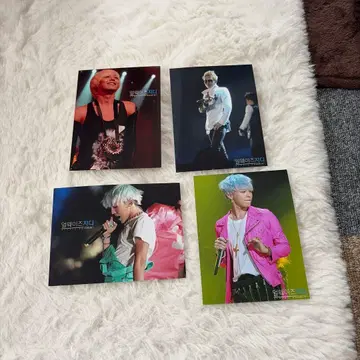 BIGBANG G-DRAGON 사진 4장, 스티커 세트