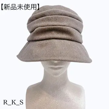 [ 미사용 새상품 ] 헌팅 캡 햇 모자 울풍 펠트풍 브라운