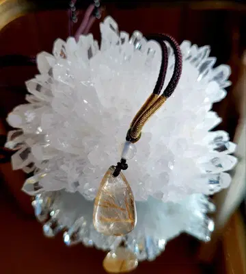 루틸 쿼츠 펜던트 끈 타입