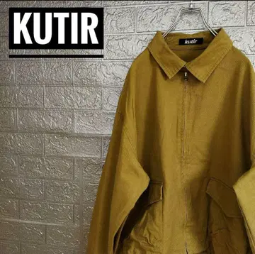 쿠틸 kutir 구제 의류 스윙탑 M 코튼 지퍼 자켓 드리즐러