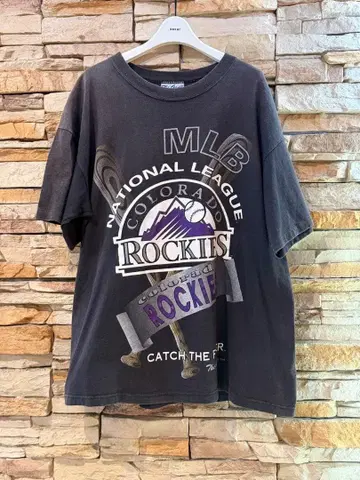 레어 ] 90s MLB 콜로라도 로키스 빈티지 T셔츠 XL 상당