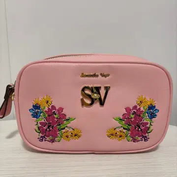 사만사베가 숄더백 핑크 플라워 꽃무늬