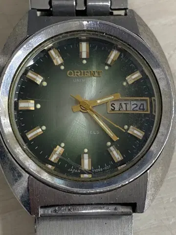 [ WR ] ORIENT 자동 시계 그린 컬러 다이얼