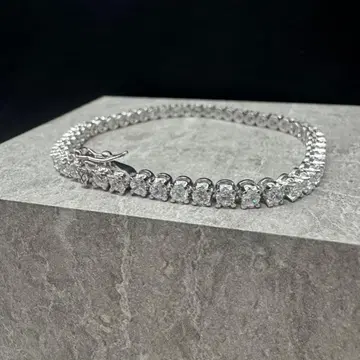 테니스 팔찌 실버 925 J 각인 약 18.5cm