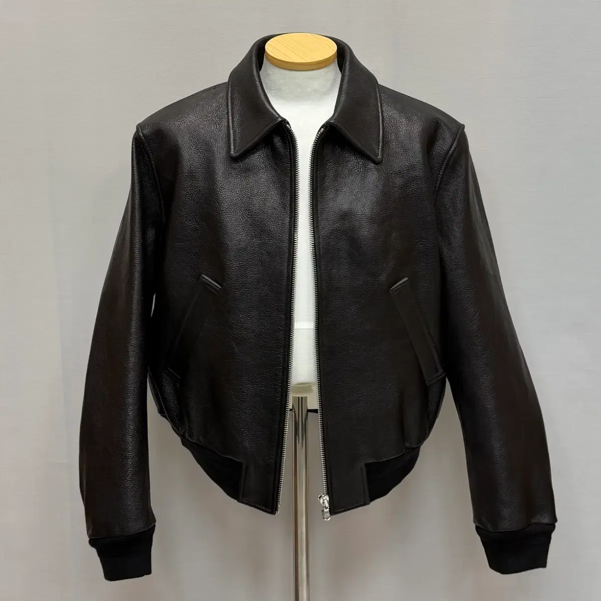 Recto Ben Van Goat Leather Jumper Jacket Black #렉토,#렉토자켓,#렉