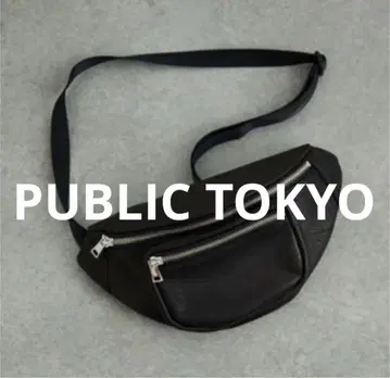 PUBLIC TOKYO 가죽 힙색 숄더백