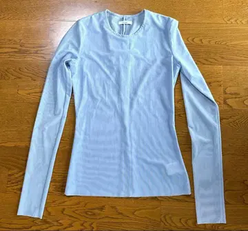 CLANE 클라네 시어 메쉬 크루넥 상의