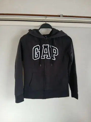 갭 GAP 풀 집업 후드티 속기모 맨투맨 블랙 XS 사이즈
