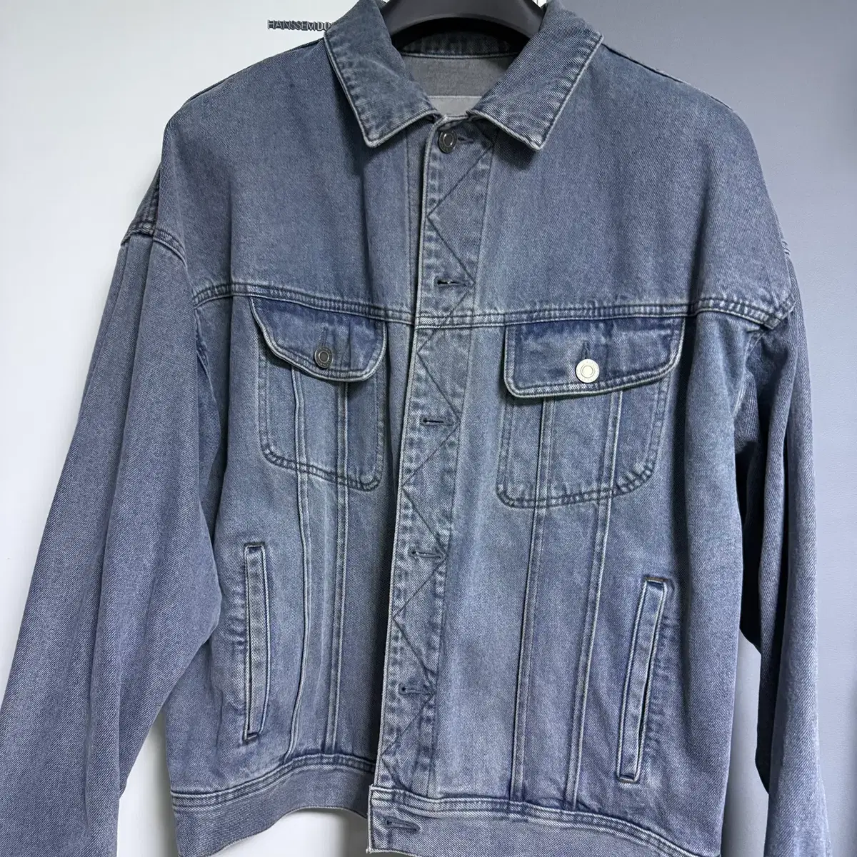 2) Decolloso Nox Denim Trucker Jacket Coated Black #데꼬로소,#트러 