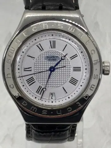 스와치 아이러니 헤라클레스 YAS403 자동 스켈레톤 손목시계