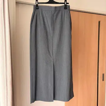 무인양품 프론트 슬릿 타이트 스커트