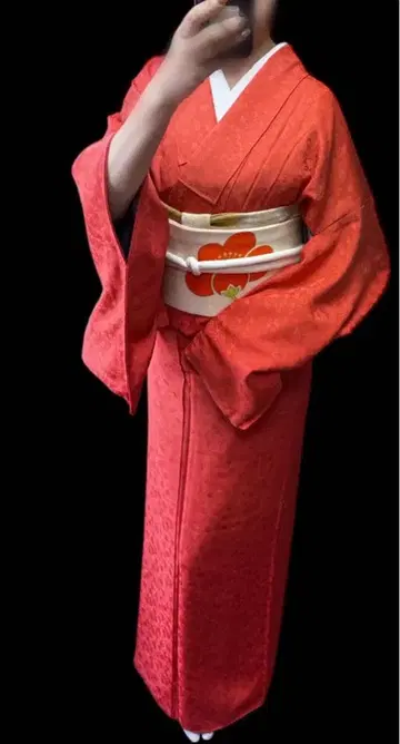 아름다운 드레스 감각 순수 실크 이로무지 일품 가몬츠쿠시