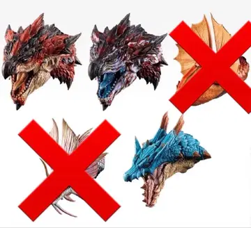 제일복권 몬스터 헌터 와일즈 몬스터 헤드 마그넷 3종