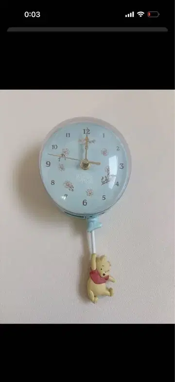 푸우 제일복권 A상 곰돌이 푸 월클락 새상품