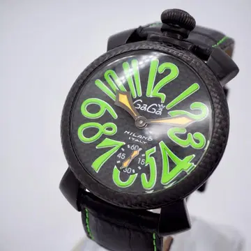 223 가동 가가밀라노 남성용 시계 수동 와인딩 카본 마누알레 48