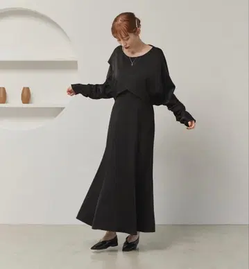 hinari 빈티지 새틴 2way 원피스