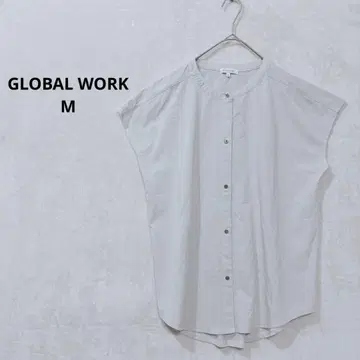 글로벌 워크 블라우스 니트지 프렌치 슬리브 M 내추럴 J486