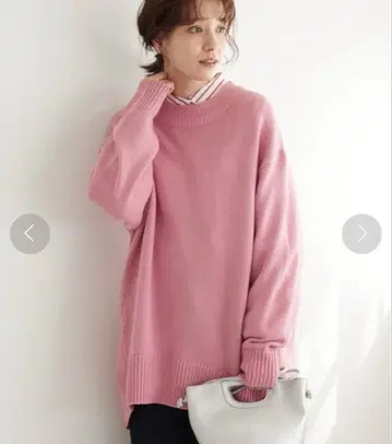 [ 새상품 ] 그린 파크스 도즘 니트 튜닉 핑크