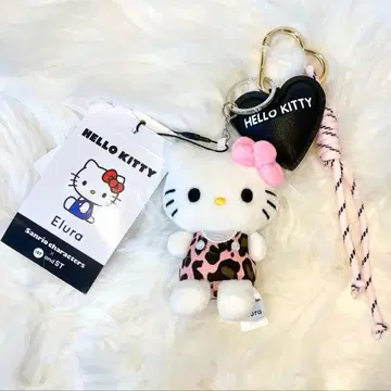 산리오 키티 마스코트 코드 참 엘르 andST 핑크 레오파드