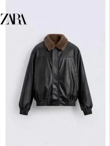 ZARA 리버서블 페이크 가죽 자켓