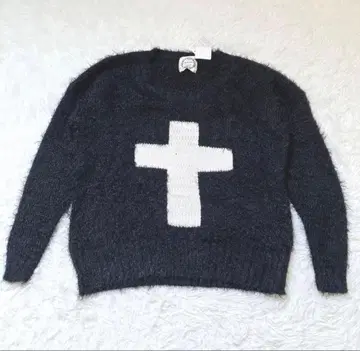 [ 아카이브 ] archives 블랙 스웨터 M 긴팔 십자가 고딕