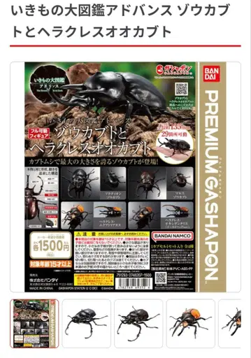 생물대도감 어드밴스 코끼리장수풍뎅이와 헤라클레스 장수풍뎅이