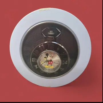 미개봉 SEGA 미키마우스 회중시계 프라이스 캔 케이스 포함