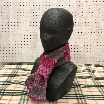 프랑스제 보헤미안 시크 구제 의류 잡화 셰브론 패턴 자카드 머플러