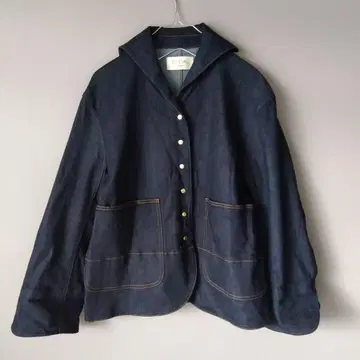 슈발 플러스 인디고 세일러 자켓