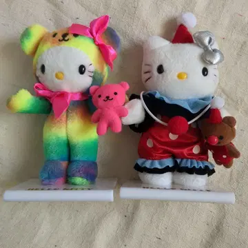 키티 포인트 인형 2개 세트 (케이스 없음)