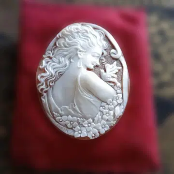 쉘 카메오 브로치 펜던트 작가 작품 카메오 루스