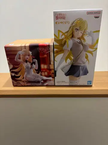 어떤 과학의 초전자포 쇼쿠호 미사키 피규어 2종 세트