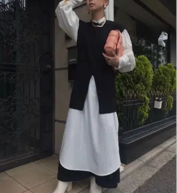 Ameri MANY WAY VEST LAYERED SHIRT DRESS