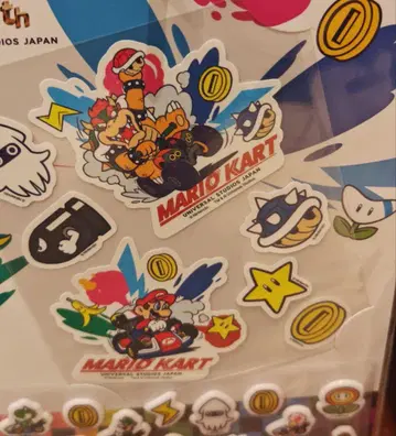 USJ 25주년 슈퍼 닌텐도 월드 마리오 카트 스티커 세트